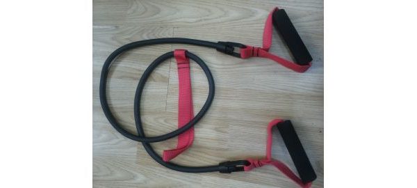 Extensor elastic tubular, cu manere, 150 cm