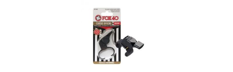 fluier fox 40 classic cu suport deget