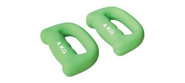 Gantere neopren 4 kg, forma anatomica