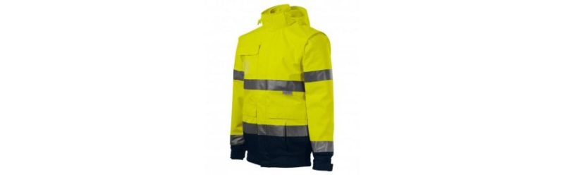 jacheta unisex hv guard 4 in 1 cu vizibilitate ridicata 4