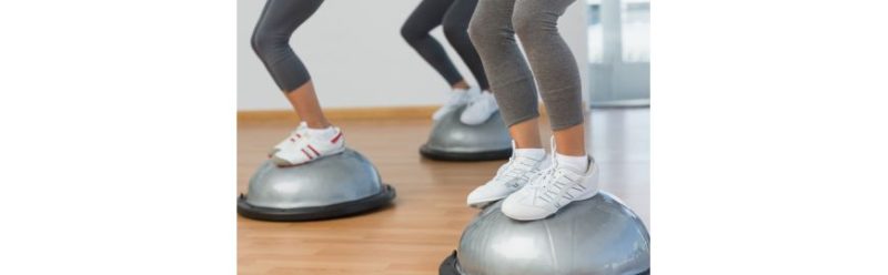 minge bosu echilibru balance trainer cu extensoare 1