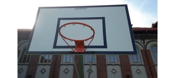 Panou baschet 180x105 cm, exterior cu inel si plasa