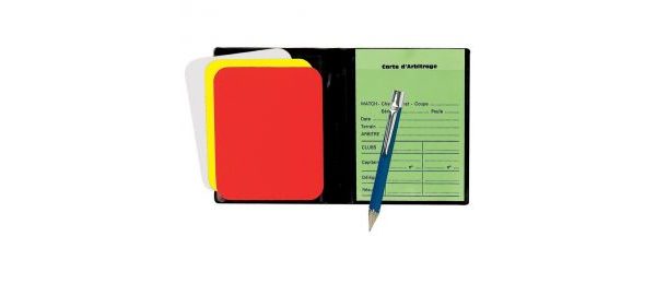 Portofel arbitru pentru fotbal cu cartonase