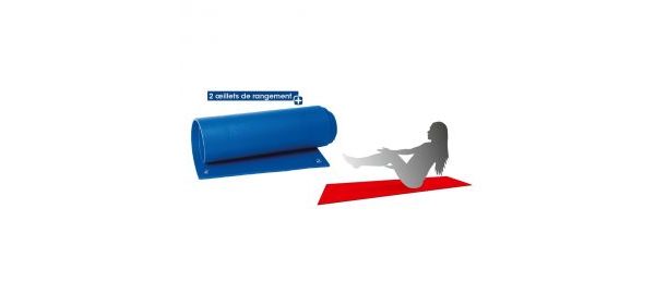 Saltea aerobic cu 2 inele pentru suport perete, 180x60 cm