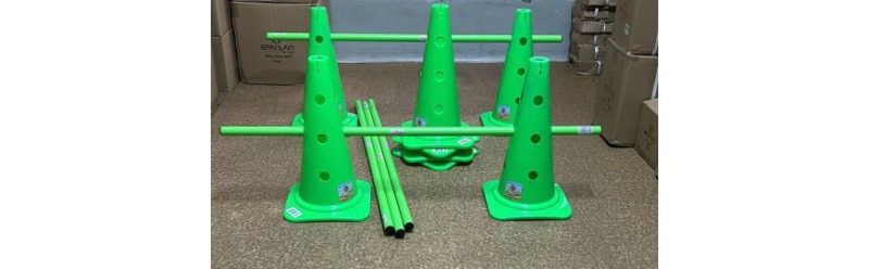 set 10 conuri 50 cm cu 5 bastoane 100 cm 2