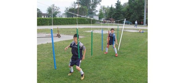 Sistem antrenament fotbal - precizie si slalom