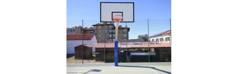 sistem baschet fix monotub panou lemn pentru exterior