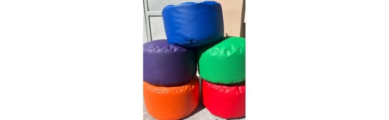 taburet puf cilindru sau cub pentru interior exterior