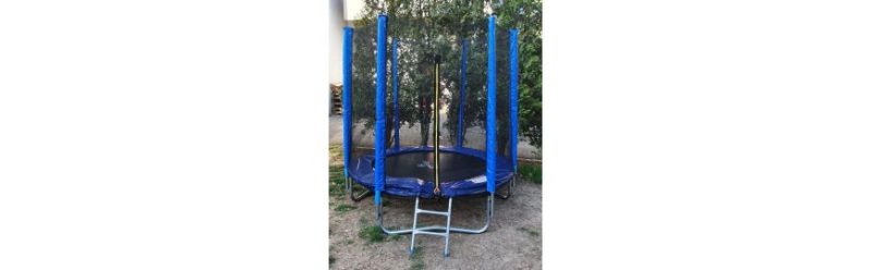 trambulina 180 cm cu plasa protectie si scara 1