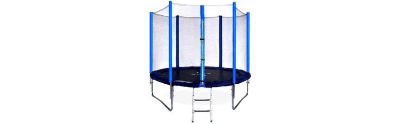 trambulina 180 cm cu plasa protectie si scara 2