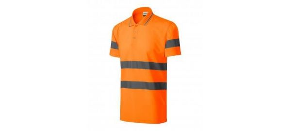 Tricou polo unisex Runway High-Visibility
